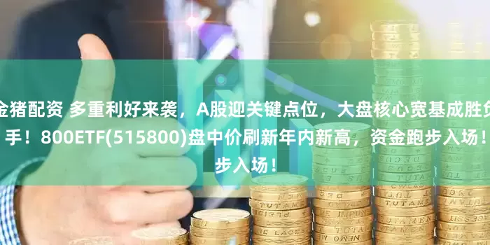 金猪配资 多重利好来袭，A股迎关键点位，大盘核心宽基成胜负手！800ETF(515800)盘中价刷新年内新高，资金跑步入场！