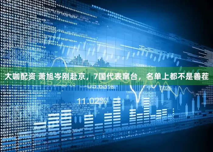 大咖配资 萧旭岑刚赴京，7国代表窜台，名单上都不是善茬